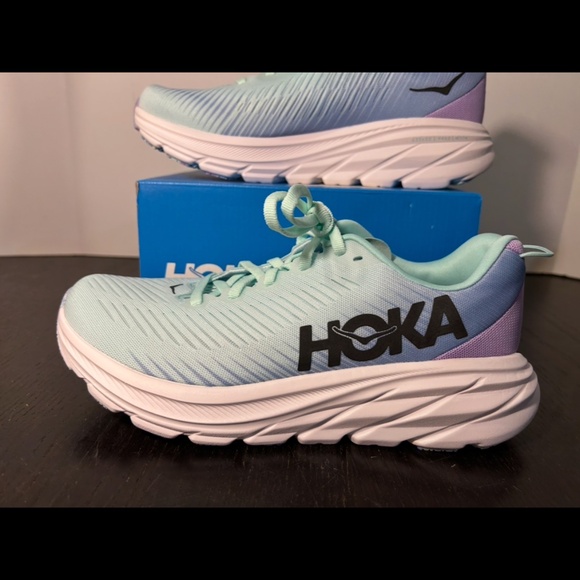 Hoka One One Rincon 3 Running Shoes Sneakers Sunlit Ocean/Airy Blue Womens 7B - Picture 7 of 15